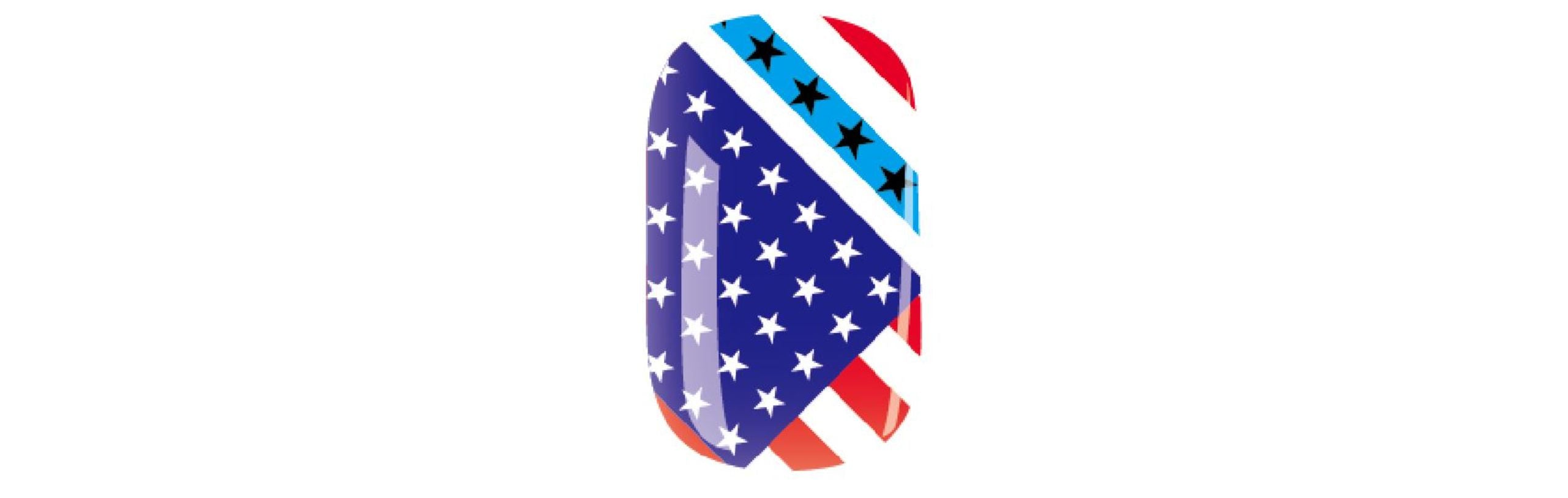 USA Flag nails