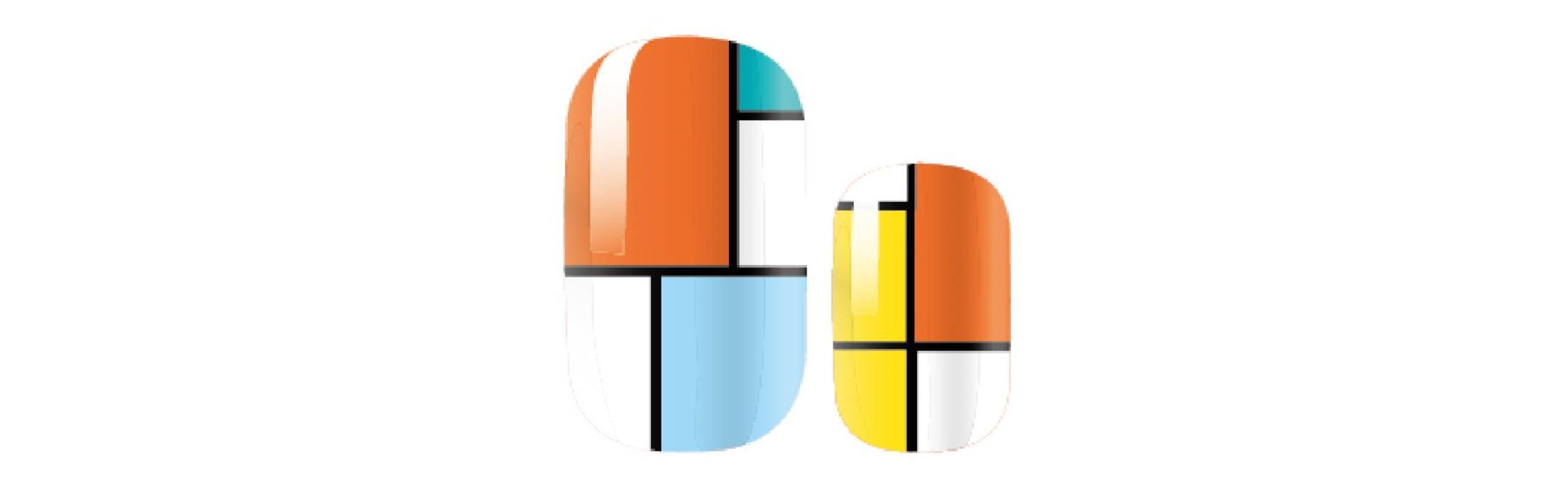 geometric nail art