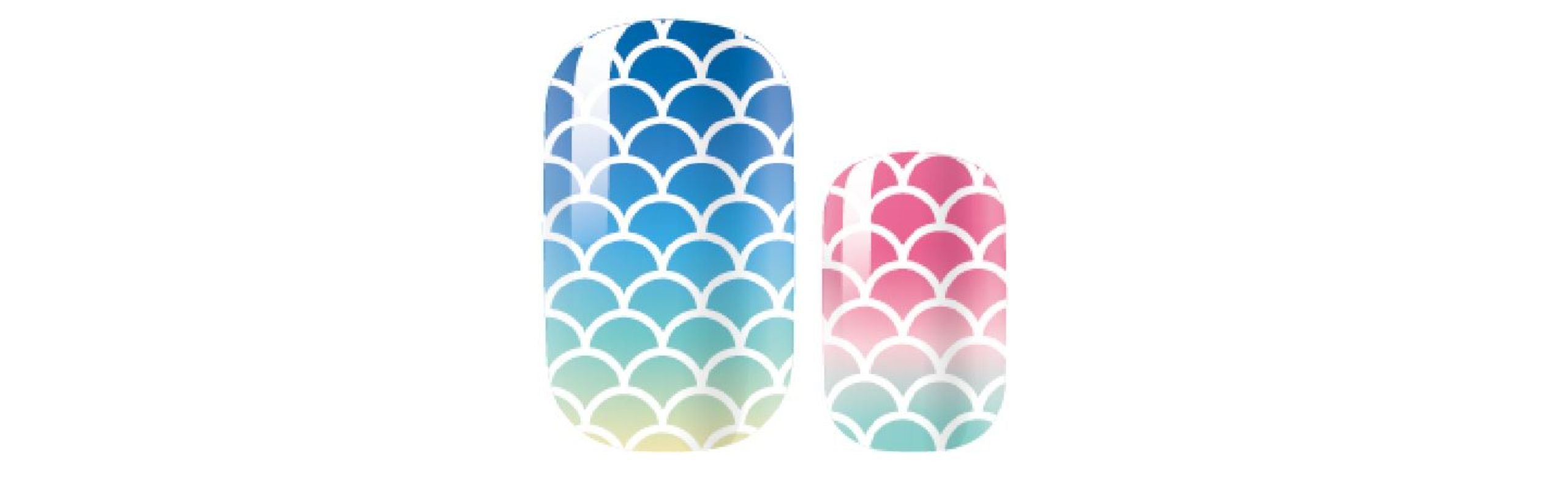 mermaid nail wraps
