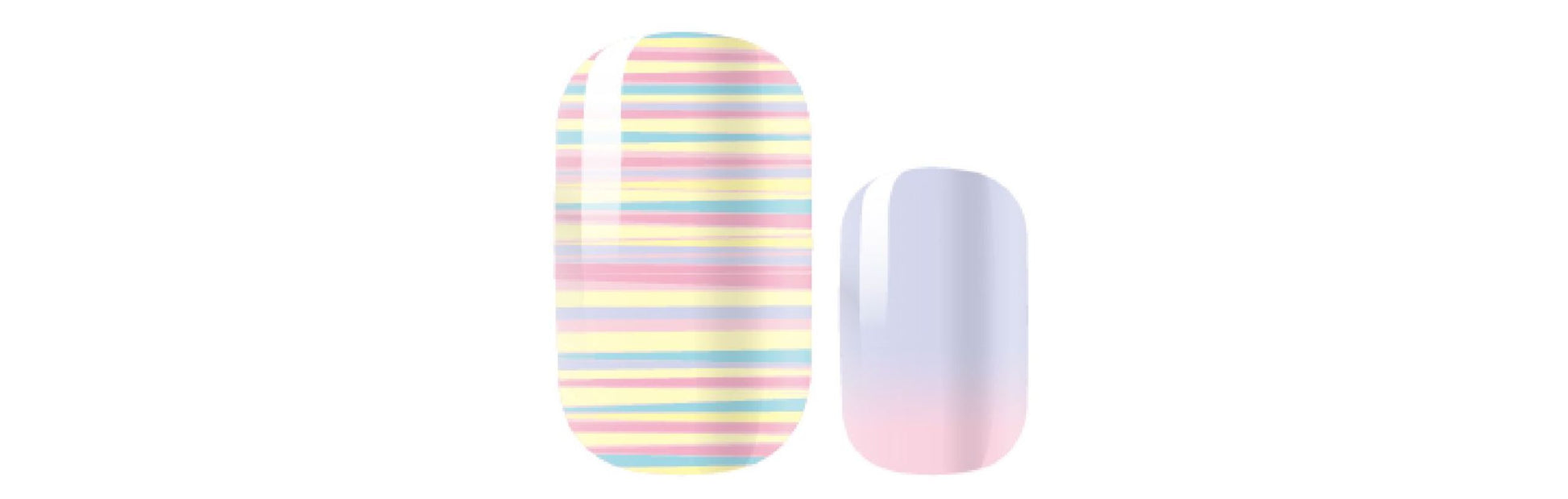 pastel nail wraps