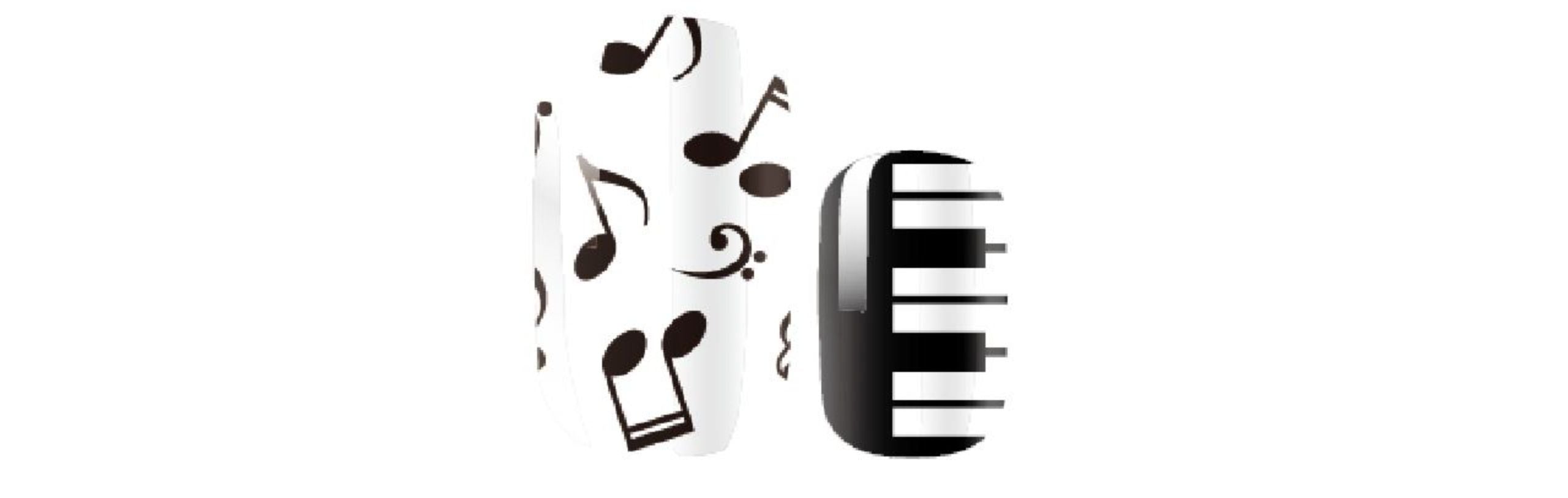 Musical note nails